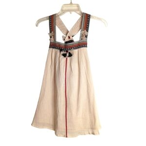 French Connection- Charming Cream Top with Embroidered Details - Size 4